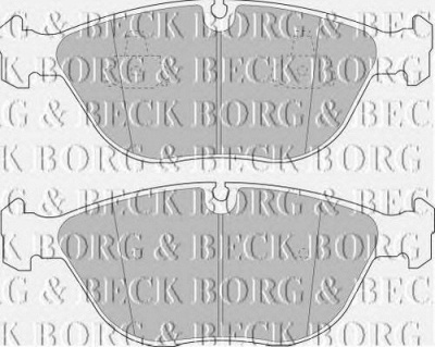 BORG & BECK bbp1578 -  Комплект тормозных колодок, дисковый тормоз